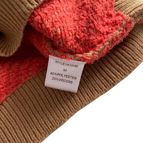 Lumier Long Sleeve Zig Zag Boatneck Sweater Sz‎ M NWT Colorful Soft Artsy - Picture 8 of 11